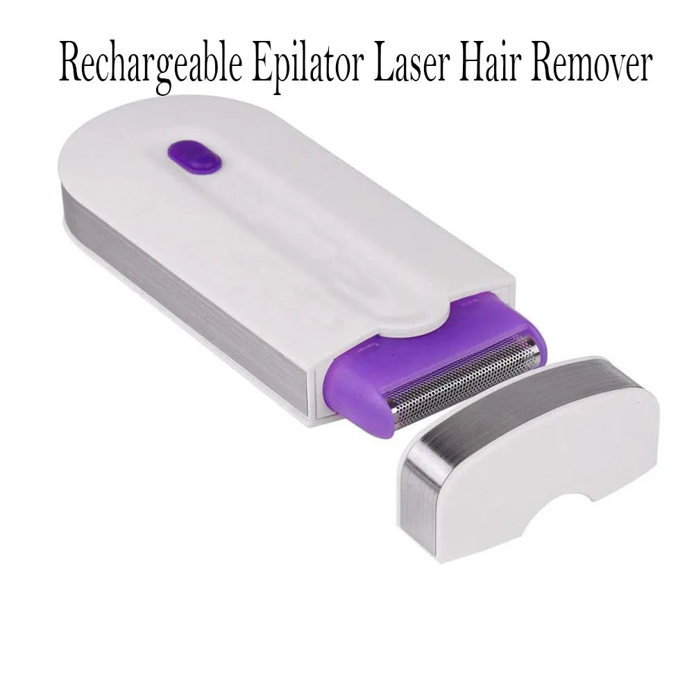 Vibe Geeks USB Rechargeable Epilator Laser Hair Remover for Face and Body